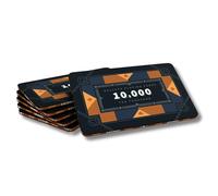 Bullets Playing Cards, Ceramic Poker Plaque Paulie, with Values, Set of 6 (10k)