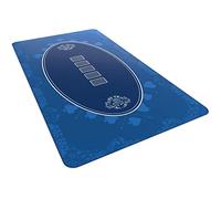 Bullets Playing Cards, Designer Poker Mat Blue 140 x 75 cm for Your Own Poker Table, Deluxe Poker Cloth, Poker Rug, Poker Table Cover
