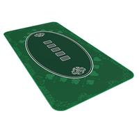 Bullets Playing Cards Designer Poker Mat Green in 140 x 75 cm for Your Own Poker Table - Deluxe Poker Cloth - Poker Rug - Poker Table Cover
