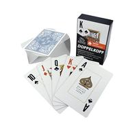 Bullets Playing Cards, Doppelkopf Card Deck for Seniors (French Leaf), Plastic, 2 Corner Signs, Jumbo Index, 57 x 88 mm