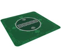Bullets Playing Cards, Headsup poker mat 80 x 80 cm (green), enhance your games night