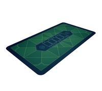Bullets Playing Cards Paulie Design Poker Mat Green 100 x 60 cm | Smooth Non-Slip Surface, Casino Quality, Washable & Water Repellent