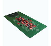 Bullets Playing Cards - Roulette Mat | Different Sizes & Variations, Casino-Style Roulette Layout | Durable, Portable | Single 0-63" x 31.5" (160 x 80cm) - Green