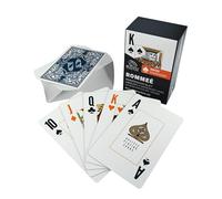 Bullets Playing Cards, Seniors Rummy Card Game with Large Corner Signs (2 x 55), Also Perfect for Jolly, 110 Waterproof Rummy Cards with Linen Texture, French Image, Large Characters