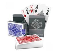 Bullets Playing Cards, Two Decks of Cards, Waterproof Plastic Playing Cards, Easy to Read & Great Feel, Jumbo Index & FourPips, Professional Playing Cards for Texas Holdem Poker