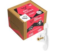 Bullfix Extra Plasterboard Fixings Heavy Duty - 24 Pack | Drywall Anchor for Insulated Plasterboard, Stud & Hollow Cavity, Wall Anchor Kit with Screws, Holds Up To 133kg