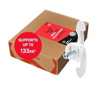 Bullfix Extra Plasterboard Fixings Heavy Duty 96 Pack, Drywall Anchor, Plasterboard Wall Plug Alternative for Dot & Dab, Stud & Hollow Cavity Wall Anchor Kit with Screws