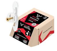 Bullfix Extra Plasterboard Fixings Heavy Duty Pack - Drywall Anchor for Insulated Plasterboard, Stud & Hollow Cavity Wall Anchor Kit with Screws, Holds up to 133kg - 24 Pack
