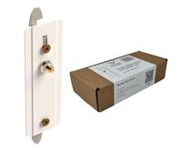 Bullfix Radiator Support Bracket Kit with Heavy Duty Plasterboard Fixings - Secure Column & Designer Radiator Mounting Brackets for Vertical/Horizontal Installation, 4 Pack, White