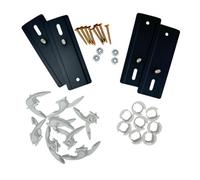 Bullfix Radiator Support Bracket, Medium, Anthracite For Installing Column And Designer Radiators Onto Plasterboard, Set Of 4
