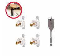 Bullfix Shelf Hanging Kit For Plasterboard, Pack 4 Fixings