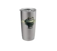 Bullfrog Floating in Calm Pond Water Stainless Steel Insulated Tumbler