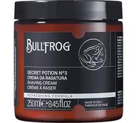 Bullfrog Secret Potion No. 3 "Refreshing" 250ml Shaving Cream - Softens Beard - Leaves Skin Fresh and Smooth - Marine, Woody and Amber Notes - Made in Italy