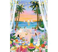 Bullglesup Puzzles for Adults 1000 Pieces Coastal Glow Jigsaw (27.5"x19.6")