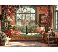 Bullglesup Puzzles for Adults 1000 Pieces, Living Room Jigsaw with Poster Letter on Back, Unique Pieces Fit Well No Dust (27.5"x19.6")