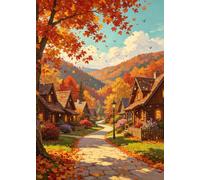 Bullglesup Puzzles for Adults 1000 Pieces Maple Valley Jigsaw (27.5"x19.6")