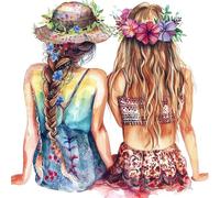 Bullglesup Puzzles for Adults 1024 Pieces, Best Friend Jigsaw with Poster Letter on Back, Unique Pieces Fit Well No Dust (19.6"x19.6")