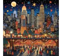 Bullglesup Puzzles for Adults 1024 Pieces, Joyful Atmosphere Jigsaw with Poster Letter on Back, Unique Pieces Fit Well No Dust (19.6"x19.6")