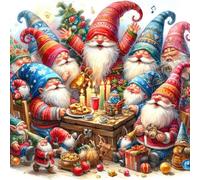 Bullglesup Puzzles for Adults 1024 Pieces, Santa Claus Jigsaw with Poster Letter on Back, Unique Pieces Fit Well No Dust (19.6"x19.6")