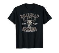 Bullhead City Arizona 1874 with Coordinates Distressed T-Shirt