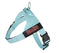 BULLHUG Adjustable Dog Harness- No Pull, No Choke - for English Bulldogs, French Bulldogs, Pugs & Broad-Chested Breeds - Easy, Safe Walks (Tiff Blue, XL)