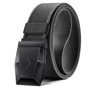 BULLIANT Tactical Belt for Men, Military Hiking Rigger Heavy Duty Nylon Web Work Belt 1.5" with Quick Release Metal Buckle,Dark Gray2761,46"-50" Waist Adjustable