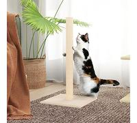 Bulliing Cat Scratching Post Cream 35x35x70 cm,Cat Scratching Post, Scratch Post for Large Cats, Natural Sisal Rope (Vertial Tree)