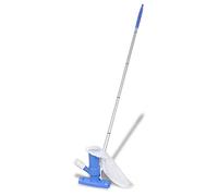 Bulliing Pool Vacuum Cleaner 1.2m,Large Weighted Vacuum Head With Side Brushes Vac Swimming Pool Heavy Duty Brush Telescopic Pole Koi Fish Pond
