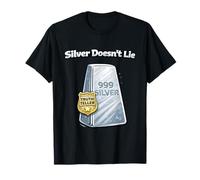 Bullion Stacker Silver Doesn’t Lie Truth Teller Bar T-Shirt