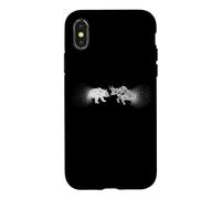 Bullish/Bearish Stock Trader Gift Vintage White Distressed Case for iPhone X/XS