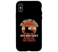Bullish Trader Blood on the Streets Stock Market Enthusiast Case for iPhone X/XS