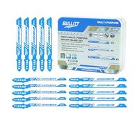 BULLITT 15PCS Professional Jigsaw Blade Set,Multi-purpose Jigsaw Blades 5*T118A+5*T101A+5*T101AO with T-shank Designed for Cutting on Wood,Metal,Plactic,Professional Accessories for Jigsaws