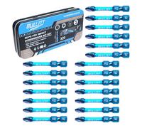 Bullitt Screwdriver Bits Set,pz 2 Impact With 1 / 4 Hex Shank, 20 Pcs 50 mm Single Ended Driver Pozidriv No.2 Heavy Duty,s 2