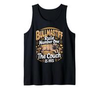 Bullmastiff Rule Number One the Couch is His Dog Owner Tank Top
