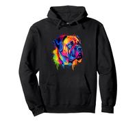Bullmastiff Watercolor Art - English Bull Mastiff Mom Pullover Hoodie