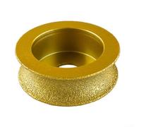 Bullnose Edge Grinding Disc Wheel 74 x 20mm Dry Vacuum Brazed Profile Abrasive for Use on Marble Granite Quartz and Building Concrete (20mm)