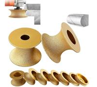 bullnose grinding wheel, 3 Inch Edge Diamond Grinding Wheel Profile Hand Dry Vacuum Brazed Demi-Bullnose 10mm-50mm(50mm)