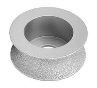 Bullnose Grinding Wheel, 7.3cm Diameter Brazed Diamond Concave Abrasive Wheel for Stone Ceramic Glass, Porcelain Bullnose Tool with 2cm Hole for Angle Grinder (Height 2.5cm)