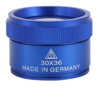 Bullongè Planet Workbench Magnifier / Standing Magnifier 30 x 36 Blue - for Watchmakers and Jewellers or on the Go as a Control Magnifier