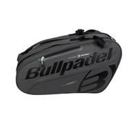 Bullpadel - Black racket bag, with pockets for rackets, compartment for clothing or equipment and auxiliary pockets, padded and handles for transport, large capacity and