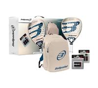 BULLPADEL Padel Racket Pack VERTEX 04 W 2025 | Professional Padel Set | Diamond Shape Paddle Racket, Fibrix Face, MultiEva Core | CURVAKTIV & Air Power | Includes Vertex Backpack, Overgrip & Protector