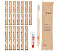 Bullro Disposable Bamboo Toothbrushes Kit