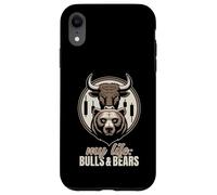 Bulls Bears Stock Day Trader Candlestick Market Life Chart Case for iPhone XR