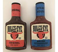 Bull's-Eye BBQ Sauce Bundle - 2 Flavours - Original BBQ (355g) and New York Steakhouse (360g) (2 Pack)