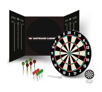 Bull's Magnetic Paper Dartboard Cabinet Set - 2-in-1 Magnetic and Paper Dartboard - Complete Set with 6 Magnetic Darts and 6 Steeltip Darts Scoreboard - Perfect for Beginners and Children
