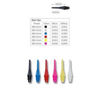 Bull's Star (2ba) Soft Tips, unisex_adult, Soft Tips, 61912, blue, 6 mm
