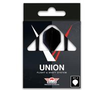 BULL'S Union Moulded Shaft Flight: Revolutionise Your Dart Game with Superior Design and Performance - Black, Small