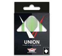 BULL'S Union Moulded Shaft Flight: Revolutionise Your Dart Game with Superior Design and Performance - Green, Large
