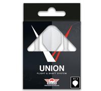 BULL'S Union Moulded Shaft Flight: Revolutionise Your Dart Game with Superior Design and Performance - White, Small