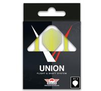 BULL'S Union Moulded Shaft Flight: Revolutionise Your Dart Game with Superior Design and Performance - Yellow, Medium